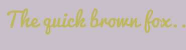 Image with Font Color BFB760 and Background Color C8BEC8